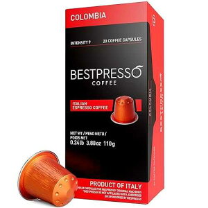Bestpresso �R�[�q�[ �l�X�v���b�\�I���W�i���}�V���p 120 �|�b�h �F�萳�K�G�X�v���b�\�R�����r�A�u�����h�|�b�h �l�X�v���b�\�I���W�i���ƌ݊������� 60 ���Ԗ����ۏ� Bestpresso Coffee for Nespresso