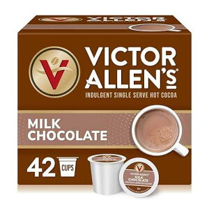 Victor Allen's Coffee Milk Chocolate Hot Cocoa, 42 Count, Single Serve K-Cup Pods for Keurig K-Cup Brewers