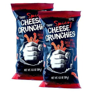 Trader Joe's �̃X�p�C�V�[�`�[�Y�N�����`�R�[���X�i�b�N 6.5 �I���X�B(2����) TJ's Spicy Cheese Crunchies Corn Snack by Trader Joe's 6.5 Oz. (Pack of 2)