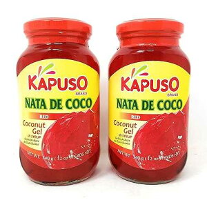 �J�v�\ �i�^�f�R�R ���b�h�R�R�i�b�c�W�F�� �V���b�v���� 340g 2�p�b�N Kapuso Nata de Coco Red Coconut Gel in Syrup 340g, 2 Pack
