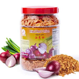Flying Horse Crispy Fried Red Onion (Hanh Phi) ? 16 oz (1 lb) | Golden Brown, Crunchy & Aromatic | Authentic Asian-Style Onion Topping for Noodles, Soups, Stir-Fries, Salads & More