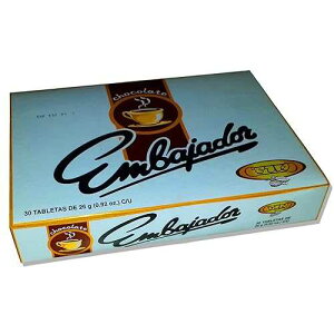 �X�C�[�g �h�~�j�J �`���R���[�g �G���o�n�h�[�� �o�[/�^�u���b�g 30 ����{�b�N�X Sweet Dominican Chocolate Embajador Box of 30 Bars / Tablets