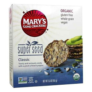 Mary's Gone Crackers Organic Super Seed, 5.5 oz (Pack of 3) Gluten Free