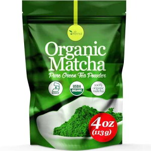 uVernal Organic Matcha Green Tea Powder - 100% Pure Matcha for Smoothies Latte and Baking Easy to Mix - 4oz Kosher Pareve