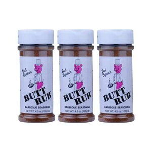 Bad Byron's Butt Rub Barbeque Seasoning 4.5 Oz - 3 Pack by Bad Byron's Specialty Food Products