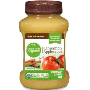 Simple Truth USDA �I�[�K�j�b�N �V�i���� �A�b�v���\�[�X 24 �I���X �{�g��(2�{����) Simple Truth USDA Organic Cinnamon Applesauce 24 Oz. Bottle (Pack of 2)