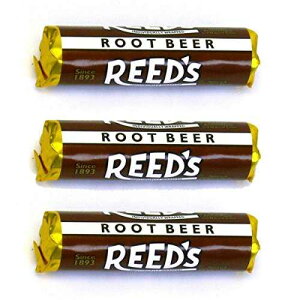 Reed's �N���V�b�N ���[�g�r�A �n�[�h �L�����f�B 3 �p�b�N - �ʕ - 1893 �N�ȗ� Reeds Reed's Classic Root Beer Hard Candy 3 Pack - Individually Wrapped - Since 1893