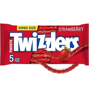 ????? ????? ??? ?? ???? ???? 142 ?? - 0034000531041 TWIZZLERS Twists Strawberry Flavored King Size Licorice Style, Candy Bag, 5 oz