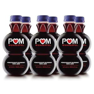 (2SET) POM ??? ?? ???? 100% ??, 473.18ml (6? ?) POM Wonderful Antioxidant Superpower Pomegranate Blueberry 100% Juice 16 fl oz (Pack of 6)
