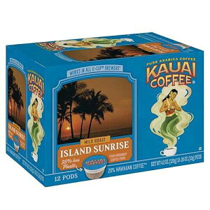 Kauai Coffee Single-Serve Pods, Island Sunrise Mild Roast - Arabica Coffee from Hawaii�fs Largest Coffee Grower, Compatible with Keurig K-Cup Brewers - 12 Count (Pack of 6)