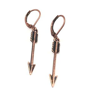�A���e�B�[�N�����b�L�̖�̃C�������O Ear-Resistables Arrows of Antiqued Copper Plating Earrings