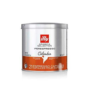 illy Coffee, Arabica Selection Colombia Espresso Capsules, Single Origin, Smooth and Balanced with Notes of Citrus Fruits, For Brewing with iperEspresso Capsule Machines, 21 Count (Pack of 6)