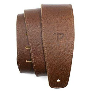 P Perri's Leathers Ltd. Perri's Leathers Ltd. - Saddle Leather Strap - Adjustable Guitar Strap from 41 to 56 for Electric, Acoustic, Bass Guitar - Brown (P25SDL-7172)