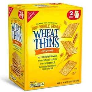 �i�r�X�R �E�B�[�g�V���Y �I���W�i�� �N���b�J�[ (20 �I���X�܁A2 �J���b�g) Nabisko Wheat Thins Nabisco Wheat Thins Original Crackers (20 oz. bags, 2 ct.)