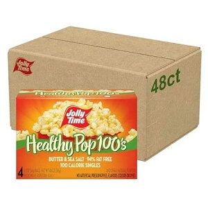 Jolly Time 100 �J�����[ �w���V�[ �|�b�v�o�^�[ �d�q�����W�p�|�b�v�R�[�� - 4 CT (12 �p�b�N)�A�p�b�P�[�W�͈قȂ�ꍇ������܂� Jolly Time 100 Calorie Healthy Pop Butter Microwave Pop Corn - 4 CT (pack of 12), P