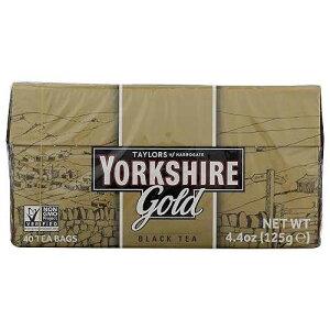 Taylors of Harrogate Yorkshire Tea, Gold, Pillow Tea Bags, 40 Count (Pack of 1), Premium Blend, Rich, Smooth, and Satisfying, Classic British Breakfast Blend, Caffeinated, Enjoy Hot or Iced, 40 Teabags