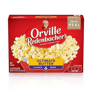 Orville Redenbacher's Orville Redenbacher�fs Microwave Popcorn, Ultimate Butter Flavor, 3g Fiber Per Serving, 3.29 oz., 6-Count