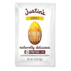 Justin's Nut Butter Natural Honey Almond Butter,1.15 Ounce Squeeze Packs
