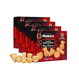 Walker's Shortbread Assorted Cookies, All-Butter Shortbread Cookies, 5.6 Oz (Pack of 4) Walkers Walker's Shortbread Assorted Cookies, All-Butter Shortbread Cookies, 5.6 Oz (Pack of 4)