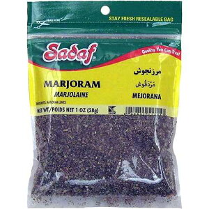 Sadaf Marjoram Leaves - Marjoram Spice for Cooking and Food Seasoning - Mejorana - Ideal for Italian and Greek dishes - Kosher - 1 Oz Resealable Bag