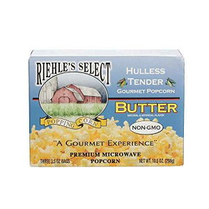 Riehle's Select Popping Corn Riehle's Select Popcorn Hulless Butter Microwave Popcorn - 12 Boxes (36 Packs)