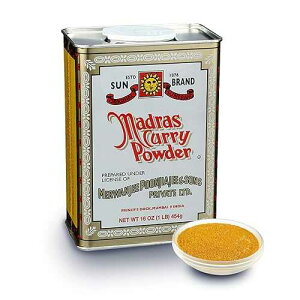 Sun Brand �}�h���X �J���[�p�E�_�[�A1 �|���h (1 �p�b�N) Sun Brand Madras Curry Powder, 1 Pound (Pack of 1)