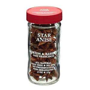 Morton & Bassett Whole Star Anise, 0.6 oz ? Non-GMO, Salt-Free, Bold and Licorice-Flavored Spice for Teas, Soups & Asian Cuisine