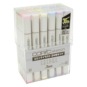 Too �R�s�b�N �X�P�b�` �R�~�b�N�C���X�g 24�F�Z�b�g Too Copic sketch comic illustrations 24 color set