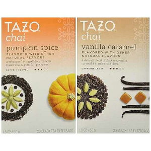 ?? ?? ? ???? ?? - 2?? ?? (?? ???? & ??? ??? ??) Tazo Chai Tea Holiday Bundle - 2 Items (Pumpkin Spice & Vanilla Caramel Flavors)