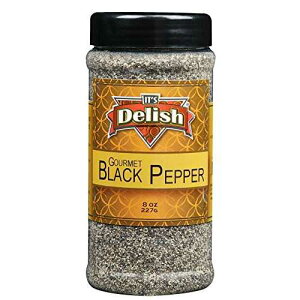 �C�b�c�f���b�V���̃u���b�N�y�b�p�[�i�O�����O���E���h�A7�I���X�W���[�j It's Delish Black Pepper by Its Delish (Gourmet ground, 7 oz Jar)