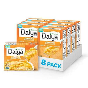 Daiya Dairy Free Gluten Free Cheddar Deluxe Mac & Cheese, Vegan Plant Based Rice Pasta, 10.6 oz (Pack of 8)