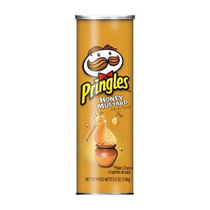 �v�����O���Y �|�e�g�N���X�v (�n�j�[�}�X�^�[�h�A5.5�I���X��) Pringles Potato Crisps (Honey Mustard, 5.5-Ounce Can)