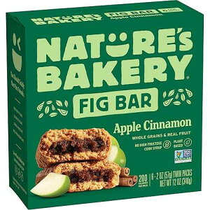 Nature s Bakery Whole Wheat Fig Bars, Original Fig, Real Fruit, Vegan, Non-GMO, Snack bar, 6 boxes with 6 twin packs (36 twin packs)