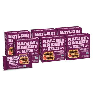 Nature's Bakery Nature�fs Bakery Whole Wheat Fig Bars, Original Fig, Real Fruit, Vegan, Non-GMO, Snack bar, 6 boxes with 6 twin packs (36 twin packs)