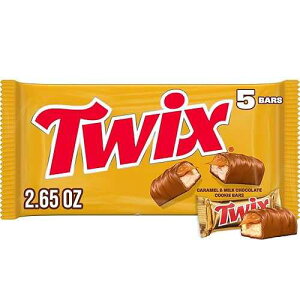 TWIX Fun Size Milk Chocolate St. Patrick's Day Candy Bars Gold Wrapped Chocolates,5 Count, 2.65 Oz Pack