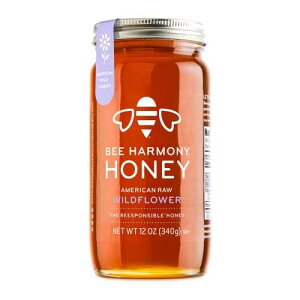 Bee Harmony American Raw Wildflower Honey, 12 OZ
