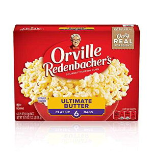 Orville Redenbacher's Orville Redenbacher�fs Microwave Popcorn, Ultimate Butter Flavor, 3g Fiber Per Serving, Movie Night Supplies, 3.29 oz., 6-Count (6 Boxes)