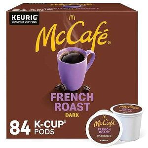 McCafe French Roast, Keurig Single Serve K-Cup Pods, Dark Roast Coffee Pods, 84 Count