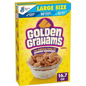 ?? ???? ?? ???, ??? ??? ?, ???, ???, 473.49?? Golden Grahams Breakfast Cereal, Graham Cracker Taste, Made with Whole Grain, Large Size, 16.7 oz
