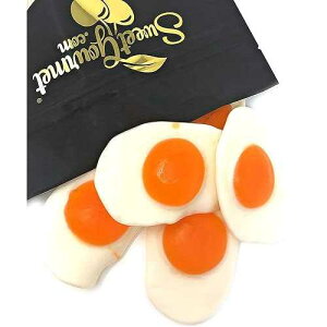 ����ڋʏĂ��O�~�L�����f�B | �o���N�O�~ | �s�[�`�� | 2�|���h SweetGourmet Giant Fried Eggs Gummi Candy | Bulk Gummy | Peach Flavor | 2 pounds