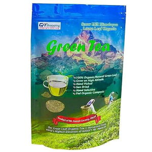 Snow Hill Himalayan Organic Green Tea Leaf 100 Cups, 100% Natural Sun Dried Tea, POWERFUL ANTI-OXIDANTS - From Mt. Evesrest Country, Nepal QT Shopping Snow Hill Himalayan Organic Green Tea Leaf 100 Cups, 100% Natura