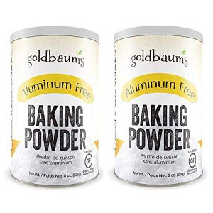 Goldbaums Baking Powder, Aluminum Free - Certified Gluten Free Baking Powder with Zero Cholesterol and Carbohydrates - Kosher Certified Bake Powder for Cooking - 8 Ounce (2 PACK)