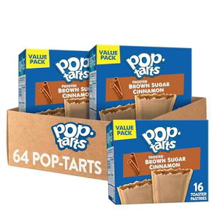 ?-??? ??? ?????, ?? ??, ?? ??, ????? ??? ?? ???, ?? ? (64? ?-???) Pop-Tarts Toaster Pastries, Breakfast Foods, Kids Snacks, Value Pack, Frosted Brown Sugar Cinnamon (64 Pop-T
