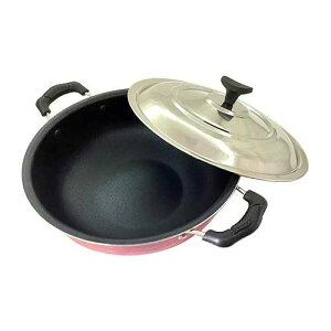 SHRIYA Kadai Deep Kadhai Nonstick Coating Aluminum Wok Cookware Cooking Pan Deep Frying Pan Size 8.5 X 8.5 X 2 Inch Pan Capacity 2 Ltr