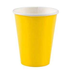 �T���V���C���C�G���[�̎��R�b�v| 9�I���X | 8�p�b�N| �p�[�e�B�[�p�i Amscan Sunshine Yellow Paper Cups| 9 oz. | Pack of 8| Party Supply