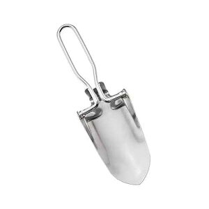 SE 8-7/8 Stainless Steel Mini Folding Trowel with Nylon Pouch - 5-5/8 Folded Length, Durable and Lightweight for Camping, Gardening, Outdoor Activities - 8794SP