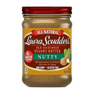 Laura Scudder's Nutty Natural �s�[�i�b�c�o�^�[ - 16 �I���X - 2 �p�b�N Laura Scudder's Nutty Natural Peanut Butter - 16 oz - 2 Pack
