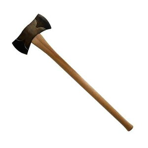 COUNCIL TOOL Classic Michigan Pattern Double Bit Axe - 3.5 lbs Splitting Axe with 36 Straight Wooden Handle & Phantom Bevels - SU35-2MC