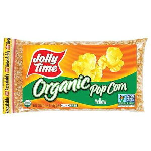 Jolly Time �I�[�K�j�b�N �O���e���t���[ ���`�q�g�݊��� �C�G���[ �|�b�v�R�[�� �J�[�l���A20 �I���X �o�b�O Jolly Time Organic Gluten-free Non-gmo Yellow Popcorn Kernels, 20 Oz. Bag