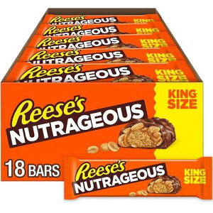 ??? ?????? ???, ?? ??, ??? ? ?? ? ???, ?? ?, 3.1?? (18??) REESE'S NUTRAGEOUS Chocolate, Peanut Butter, Caramel and Peanut King Size, Candy Bars, 3.1 oz (18 Count)